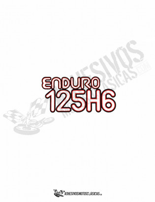 Adhesivos MONTESA Enduro 125 H6