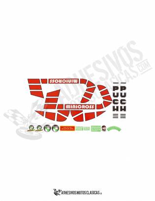Minicross TT PUCH Stickers KIT