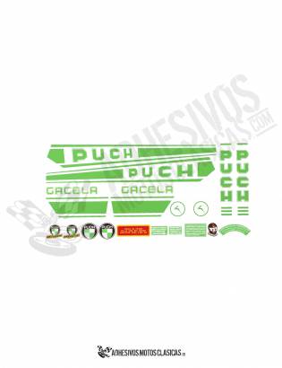 GREEN PUCH Gacela  Stickers kit