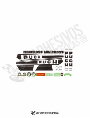 Minicross Super PUCH Stickers KIT