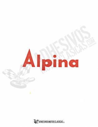 Adhesivo BULTACO Alpina Rojo