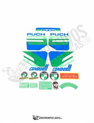 PUCH Condor 3 Yellow Stickers KIT