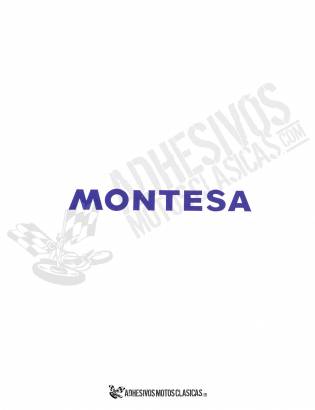 MONTESA 16x3cm Blue Stickers