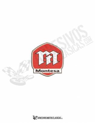 Adhesivo  MONTESA logo moderno