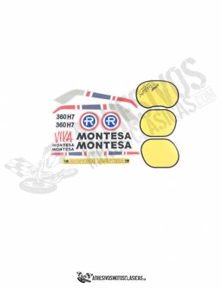 MONTESA Enduro 360 H7 1st series Stickers kit