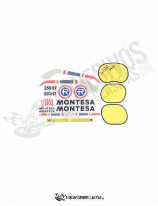 copy of MONTESA Enduro 250 H7 1st series Stickers kit