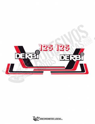 DERBI RC 125 (3) Stickers kit