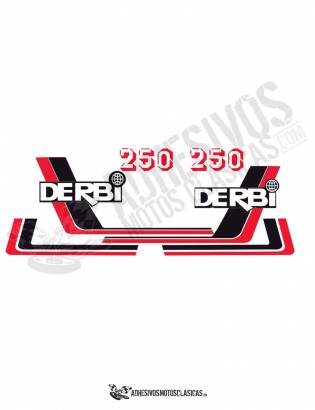 DERBI RC 250 (4) Stickers kit