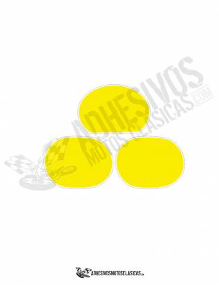 Adhesivos Portanúmeros DERBI TT 8 amarillos