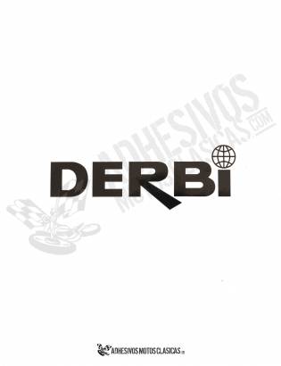 black DERBI stickers
