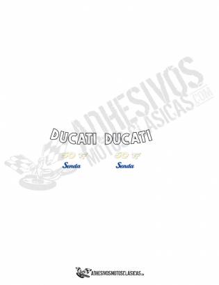 DUCATI Senda 50 TT CURVED Stickers kit