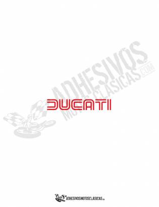 DUCATI red logo stickers